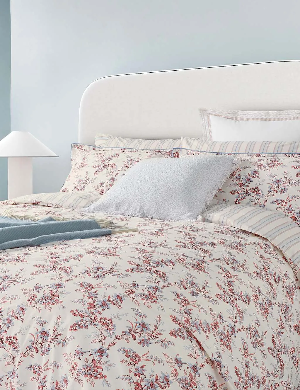 Bedeck of Belfast Pure Cotton Rosanna Bedding Set Pink Mix