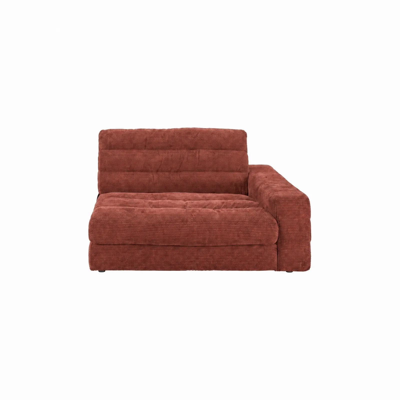 Twain Medium 1.5 Seater Armrest Right Modular Sofa, Orange Fabric | Barker & Stonehouse 2