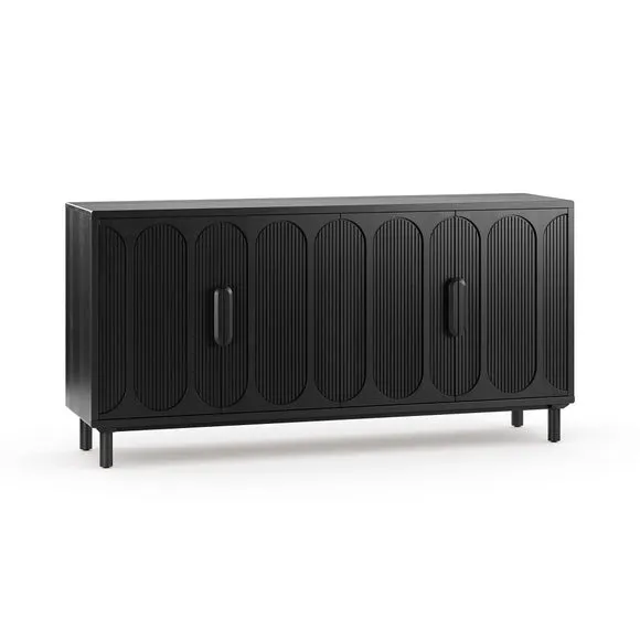 Khari 4 Door Large Sideboard, Mango Wood 2