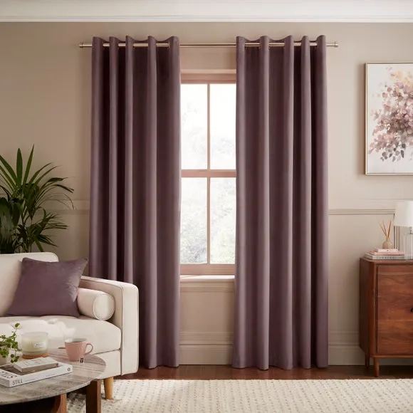 Luxe Velour Eyelet Curtains (Blackout Available) 2