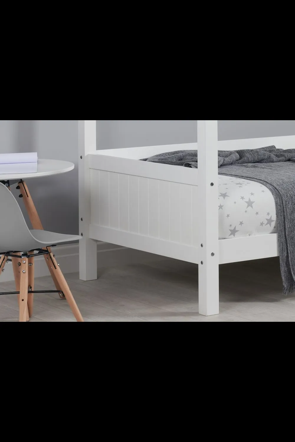 Birlea Home Bed Children's Wooden Bed Frame in White 3