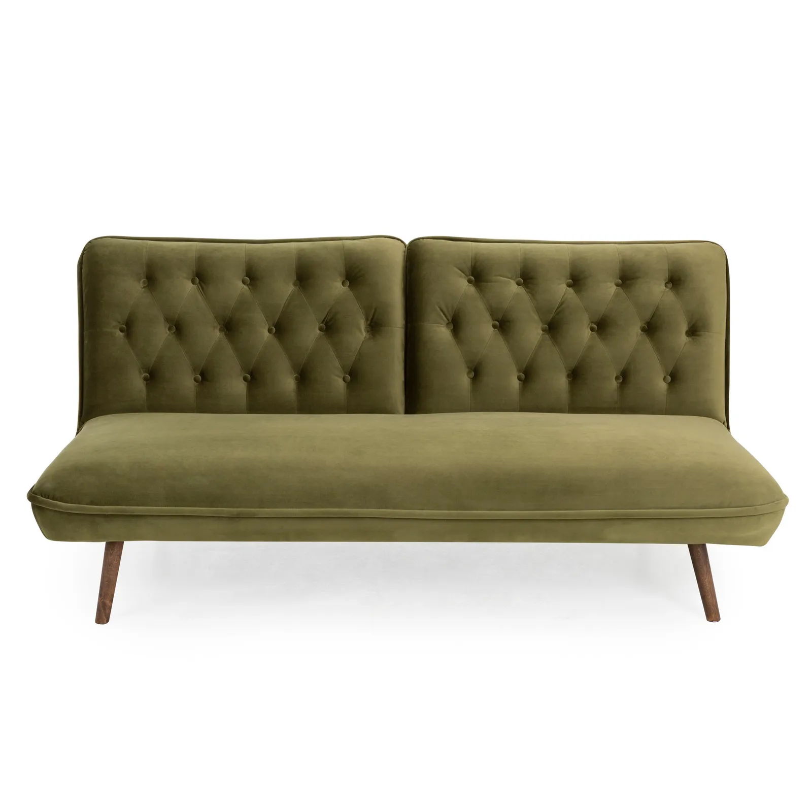 Elodie Velvet Sofa Bed Green