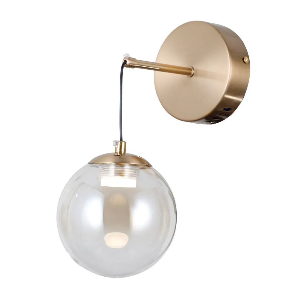Netlighting Velada Globe Wall Lights Gold 3000K Warm White 2