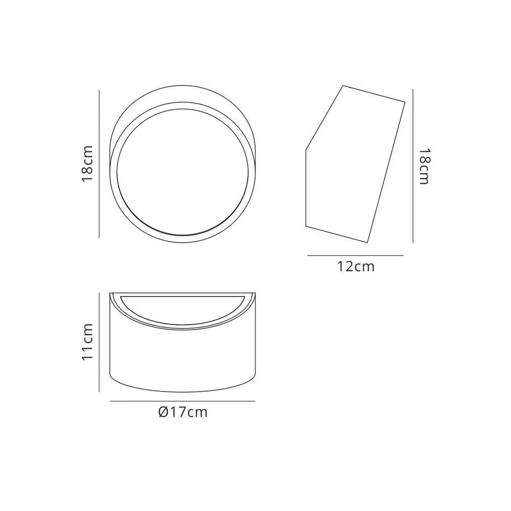 Netlighting Mini Flush Wall Light Round 2x5W G9 LED (not incl.) Silver IP44 2