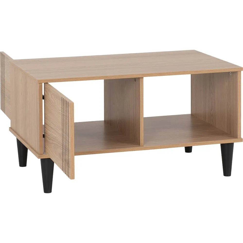 Seconique Tessa 1 Door Coffee Table in Natural 3