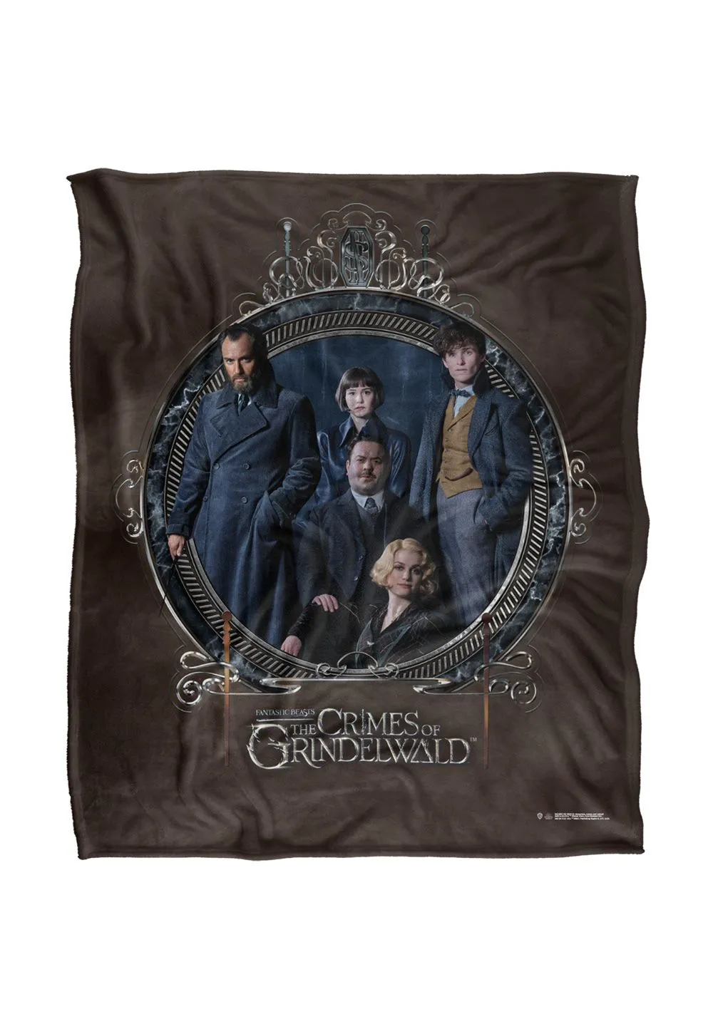 Warner Brothers Fantastic Beasts 2 Officially Licensed Silky Touch Super Soft Throw Blanket 152 x 127 cm in White
