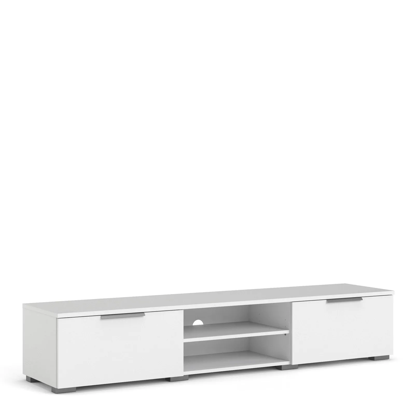 Furniture To Go Match TV Unit 2 Drawers 2 Shelf in White
