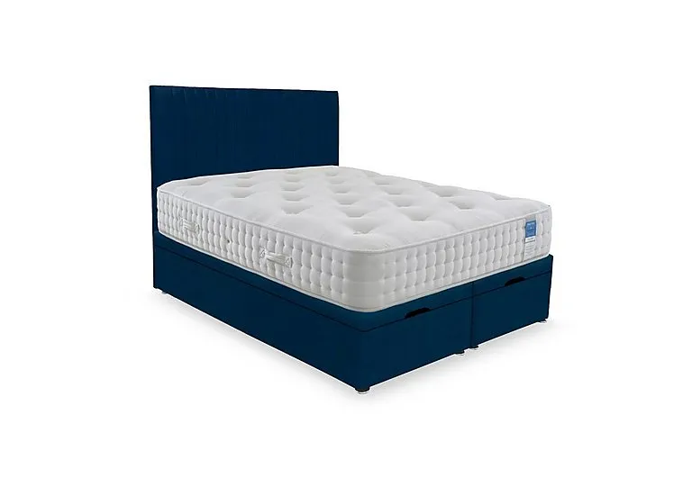 Ortho 2000 Manual End Ottoman Divan Set - Small Double - Plush Pacific