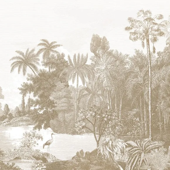Vintage Tropical Wall Mural 2