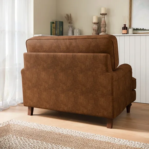 Beatrice II Relaxed Faux Leather Snuggle Chair 2