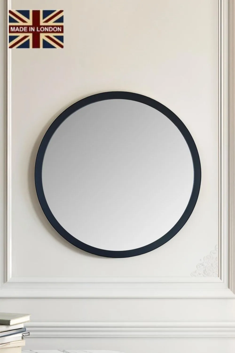 Yearn Mirrors Round wall mirror Black 70cm