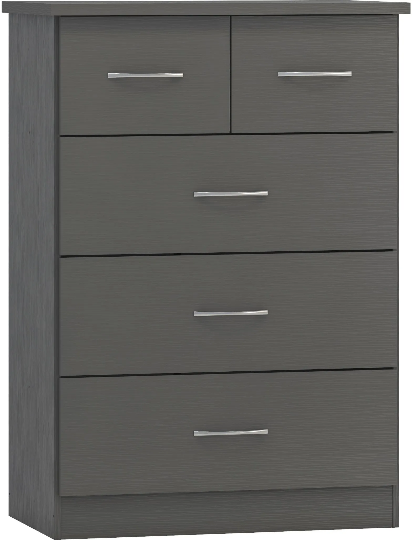Seconique Nevada 3+2 Drawer Chest in Dark Grey 2