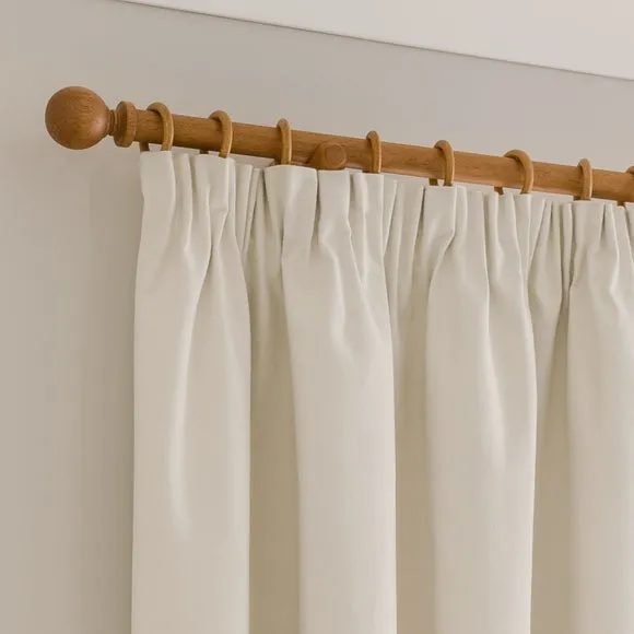 Luna Brushed Pencil Pleat Curtains (Blackout Available) 1