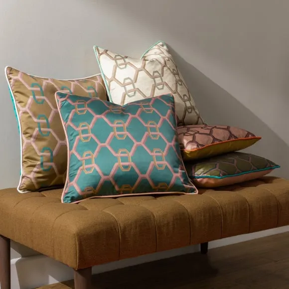 Paoletti Carnaby Chain Polyester Square Cushion 5