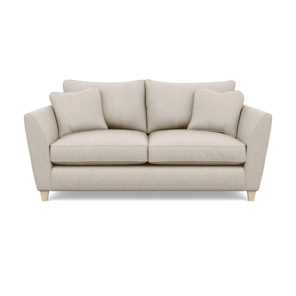 Heal's Torino 3 Seater Sofa Broad Weave Putty Natural Feet 2