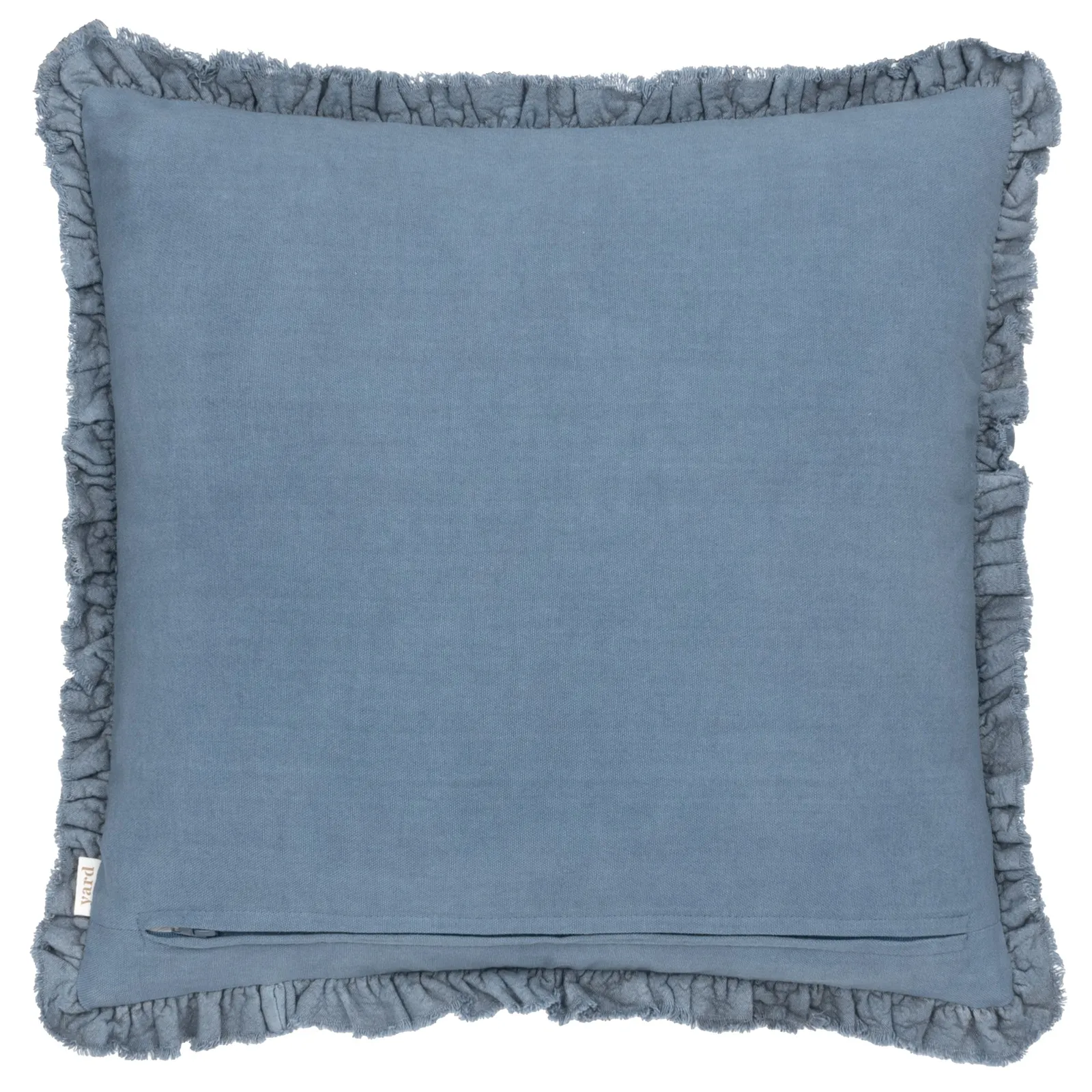 Yard Bertie 100% Cotton Velvet Cushion in Dark Blue 3