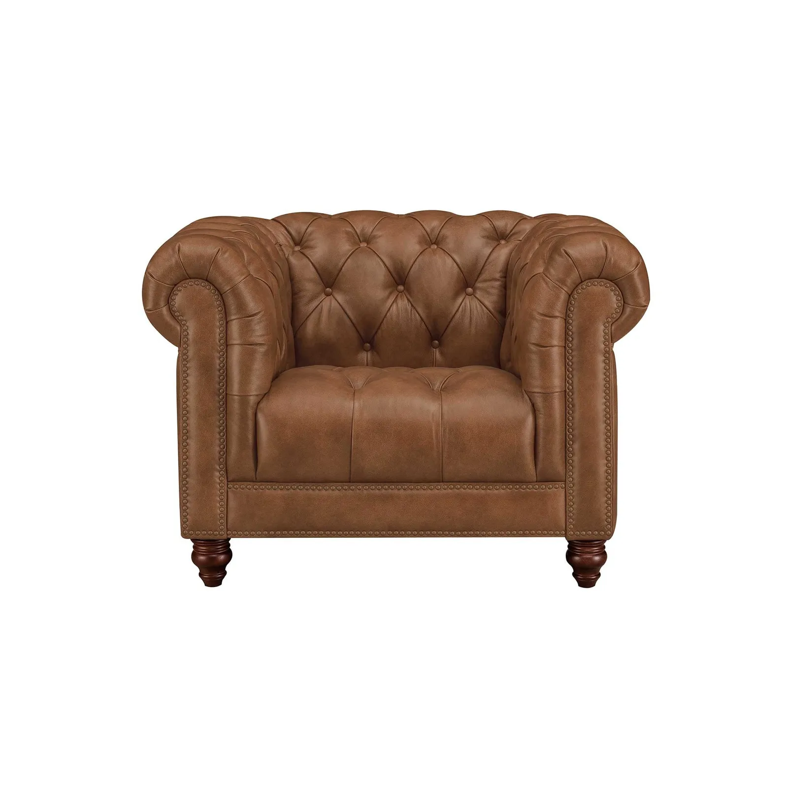 Ullswater Club Armchair 2034 Dark Rum Fl, Brown Leather | Barker & Stonehouse 2