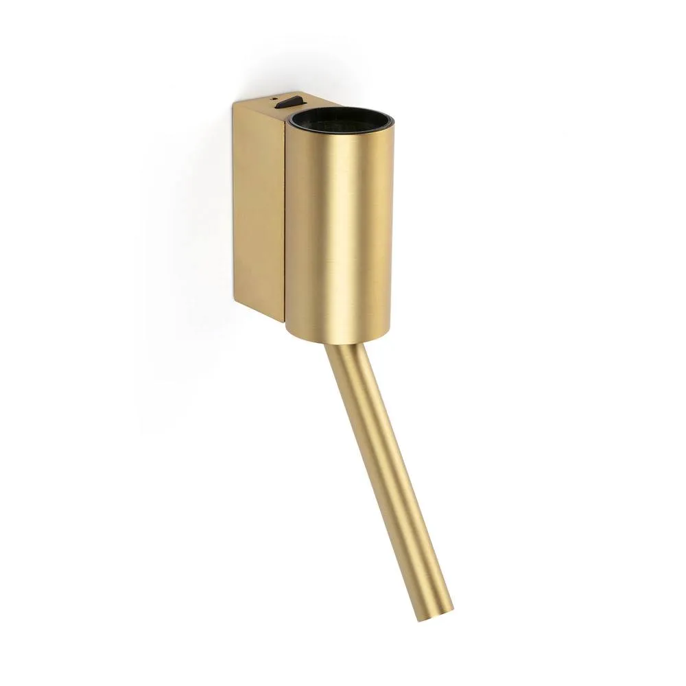Netlighting Dante LED Reading Wall Light Satin Gold 5W 3W 2700K