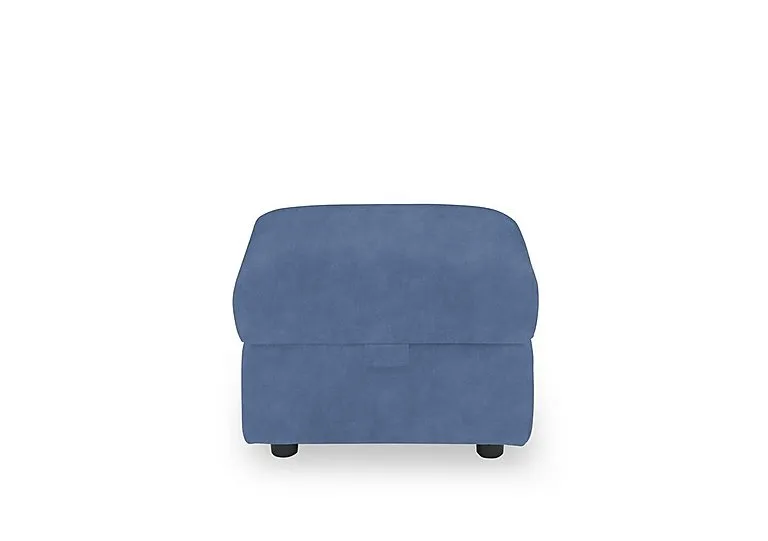 Panache Fabric Storage Footstool - Dexter Wave