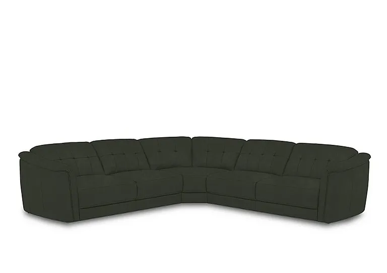 Monarch Large Fabric Corner Sofa - Manhattan Pine