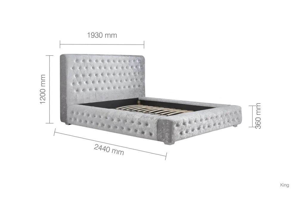 Birlea Grande Bed in Grey 6