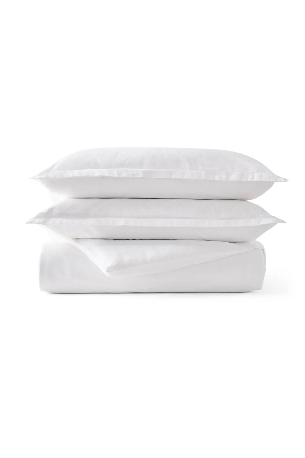CHRISTY Flannel Marl Super Soft Brushed Cotton Duvet Sets in White 2