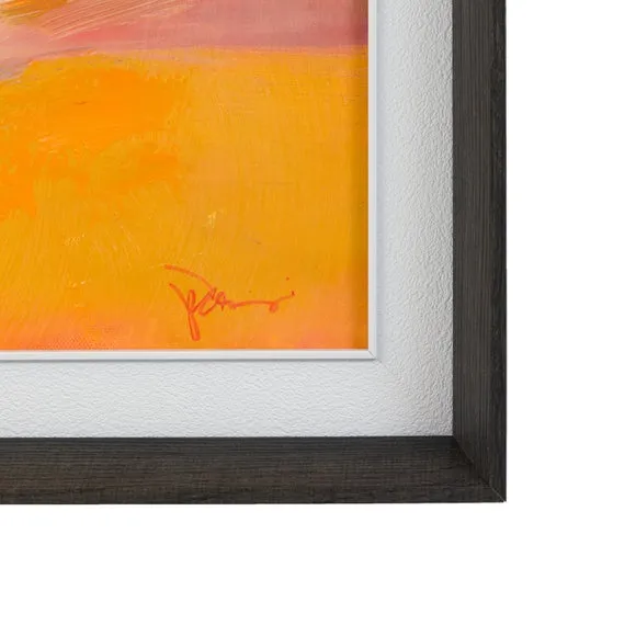 Cedar and Sage Warm Abstract Scene Framed Canvas 5