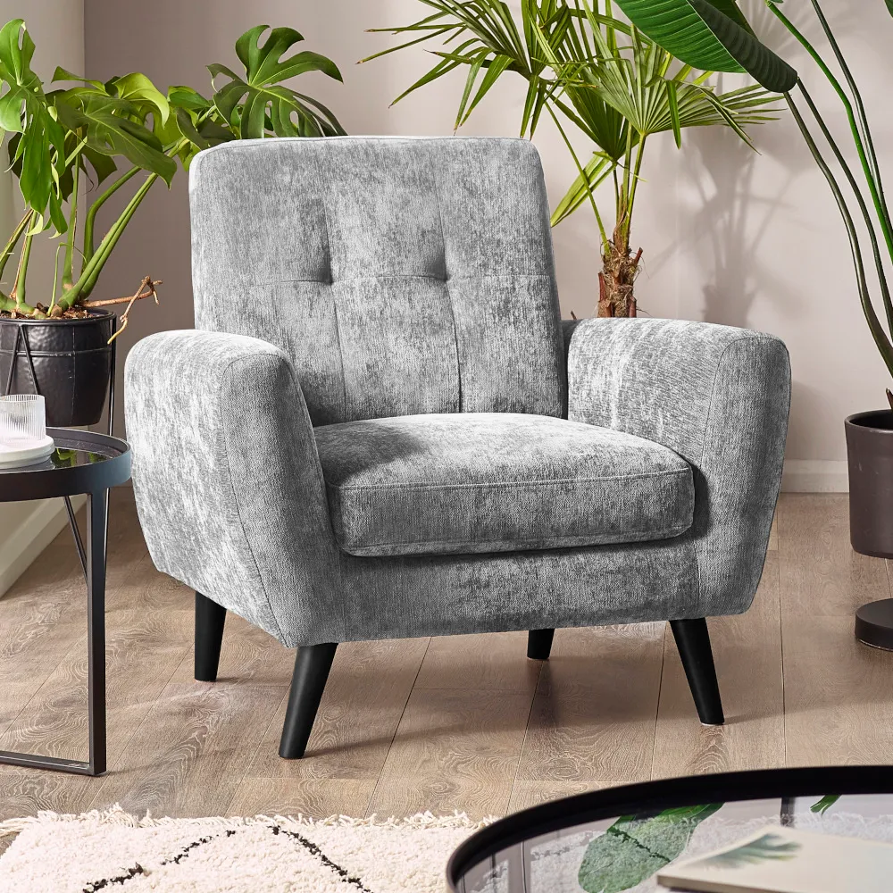 Monza - Armchair - Dove Grey - Fabric