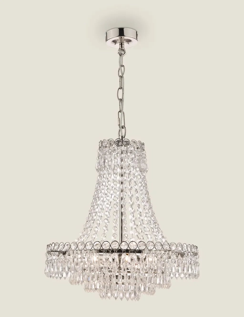 Laura Ashley Enid Chandelier Silver