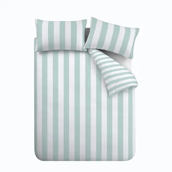 Catherine Lansfield Cove Stripe Duvet Cover and Pillowcase Set 5