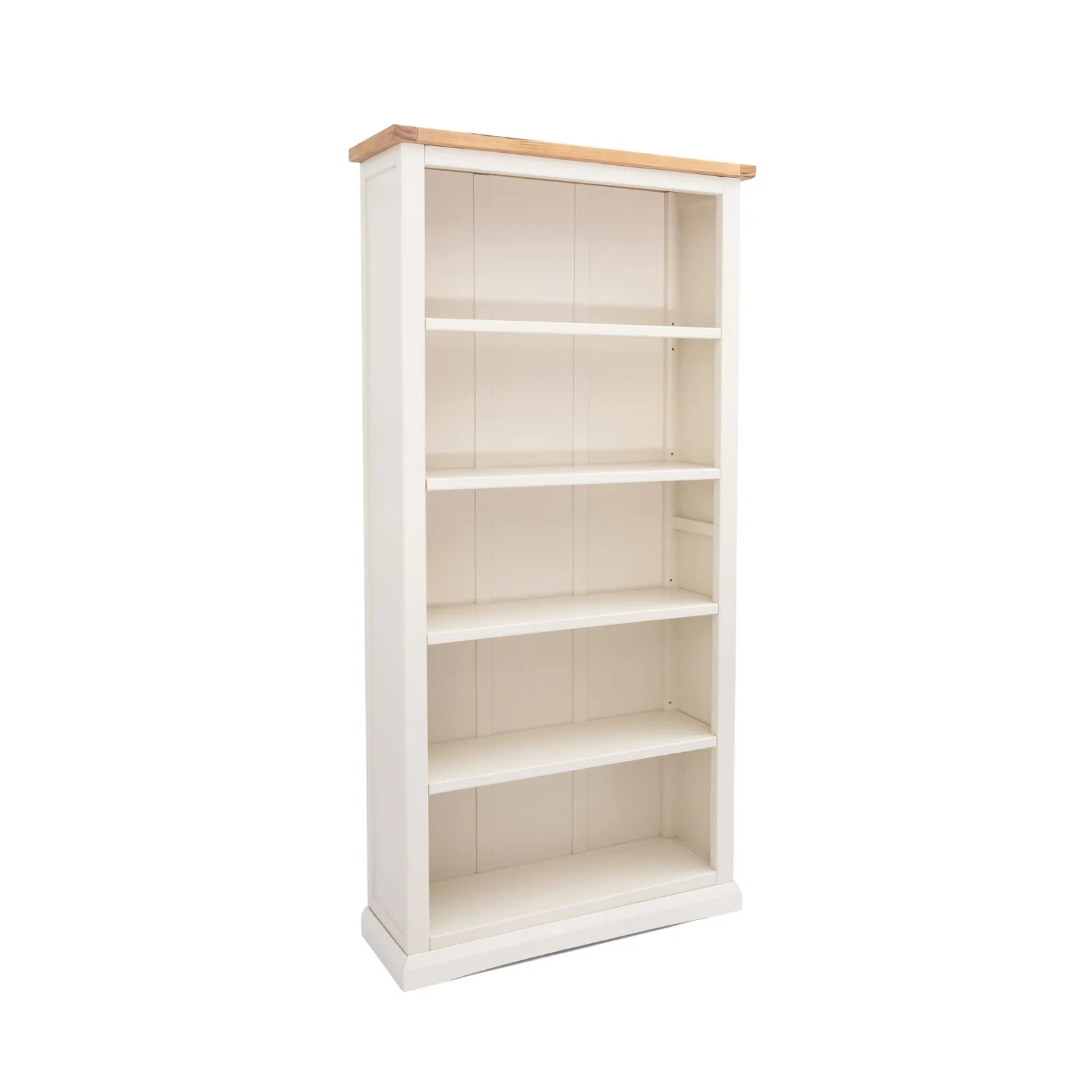 Cabinet Bits Bookcase with plinth 180x90x30cm in Off-White 2