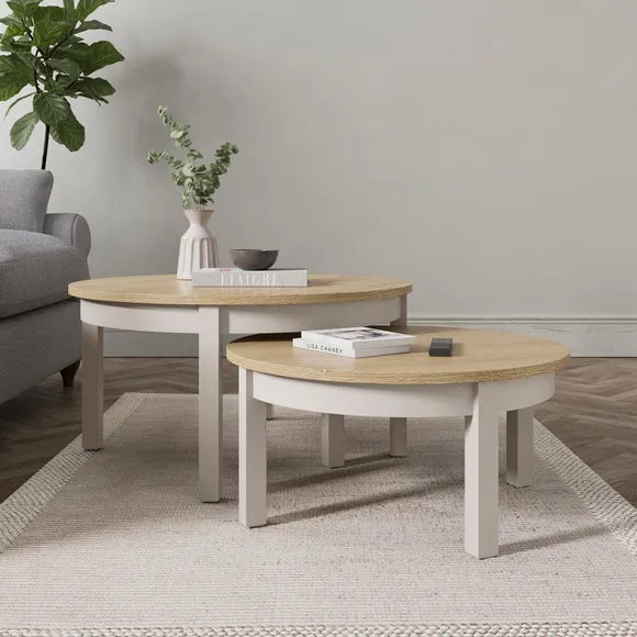 Olney Round Nest of Coffee Tables