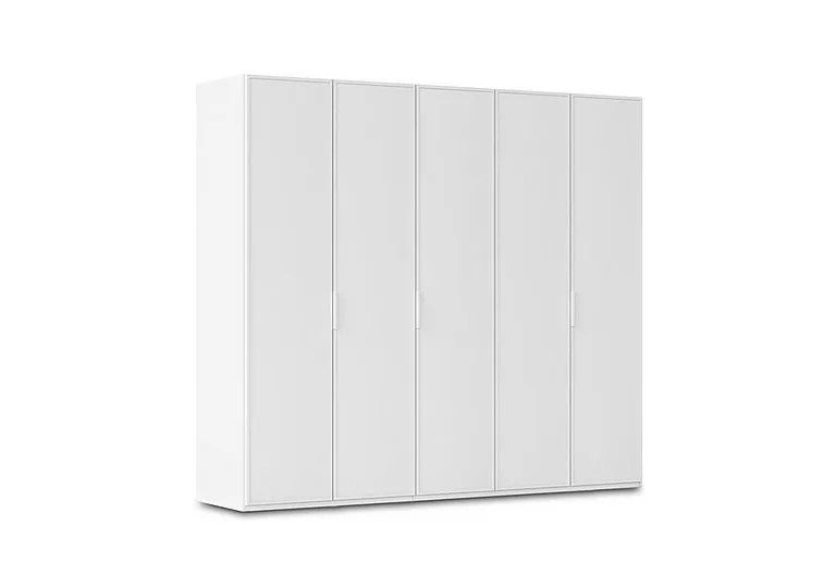 Cadre 251cm 5 Door Hinged Wardrobe - Alpine White