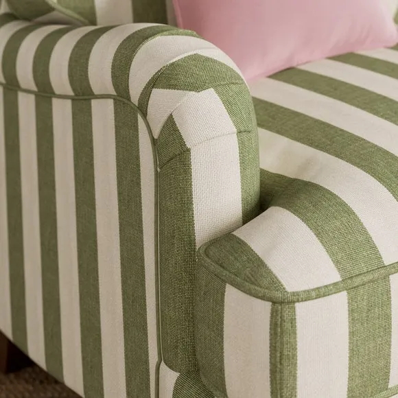 Beatrice II Woven Stripe Snuggle Chair 3