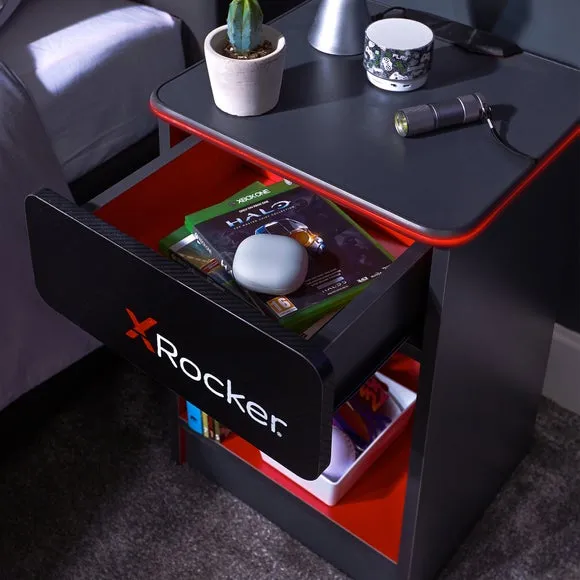 Return - X Rocker Carbon Tek Bedside Table with Wireless Charging 4