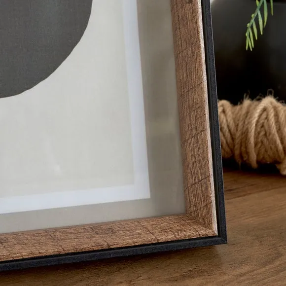 Fulton Natural and Black Photo Frame 2