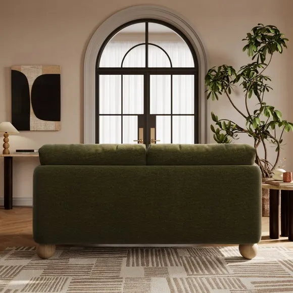 Armitage Chenille 2 Seater Sofa with Ball Feet 2
