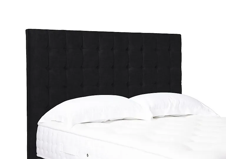 Artisan Collection Dot Medium Floor Standing Headboard - Single - Plush Ebony