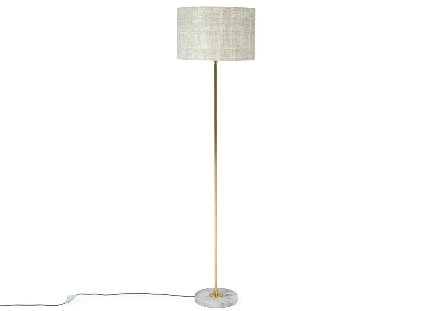 Heal's Simple Stick Floor Lamp Base Only White Marble