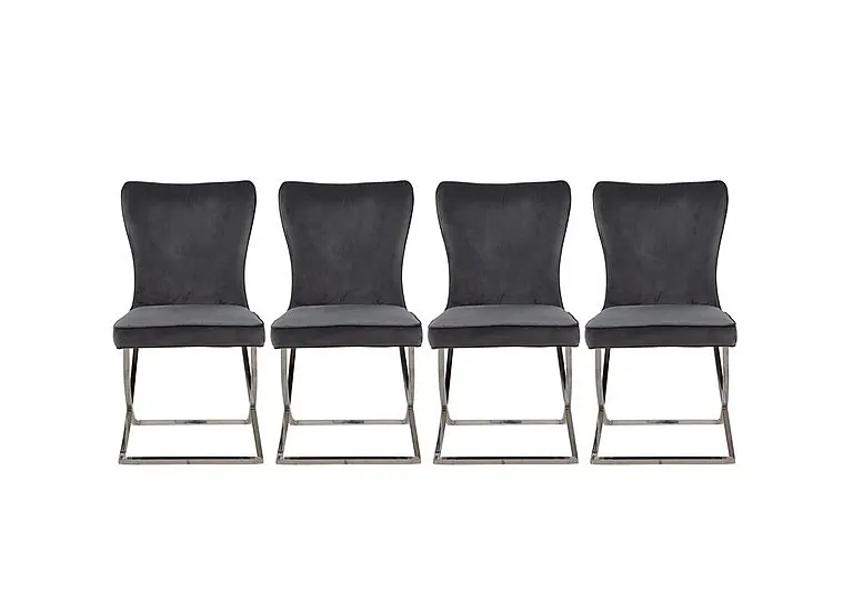 Vanquish Set of 4 Dining Chairs - Grey