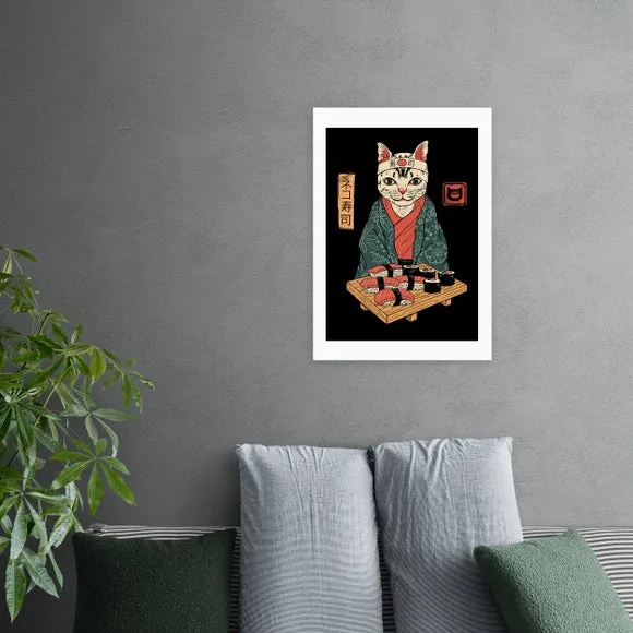 East End Prints Neko Sushi Bar Print 1