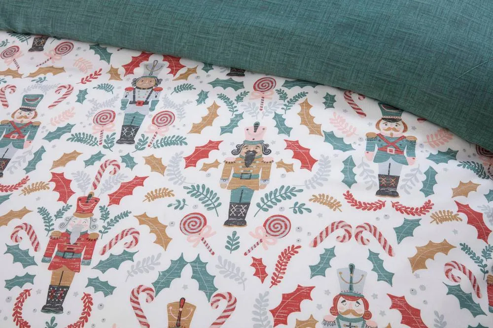 Rapport Home Nutcracker Microfibre Reversible Duvet Cover Set with Pillowcase 2