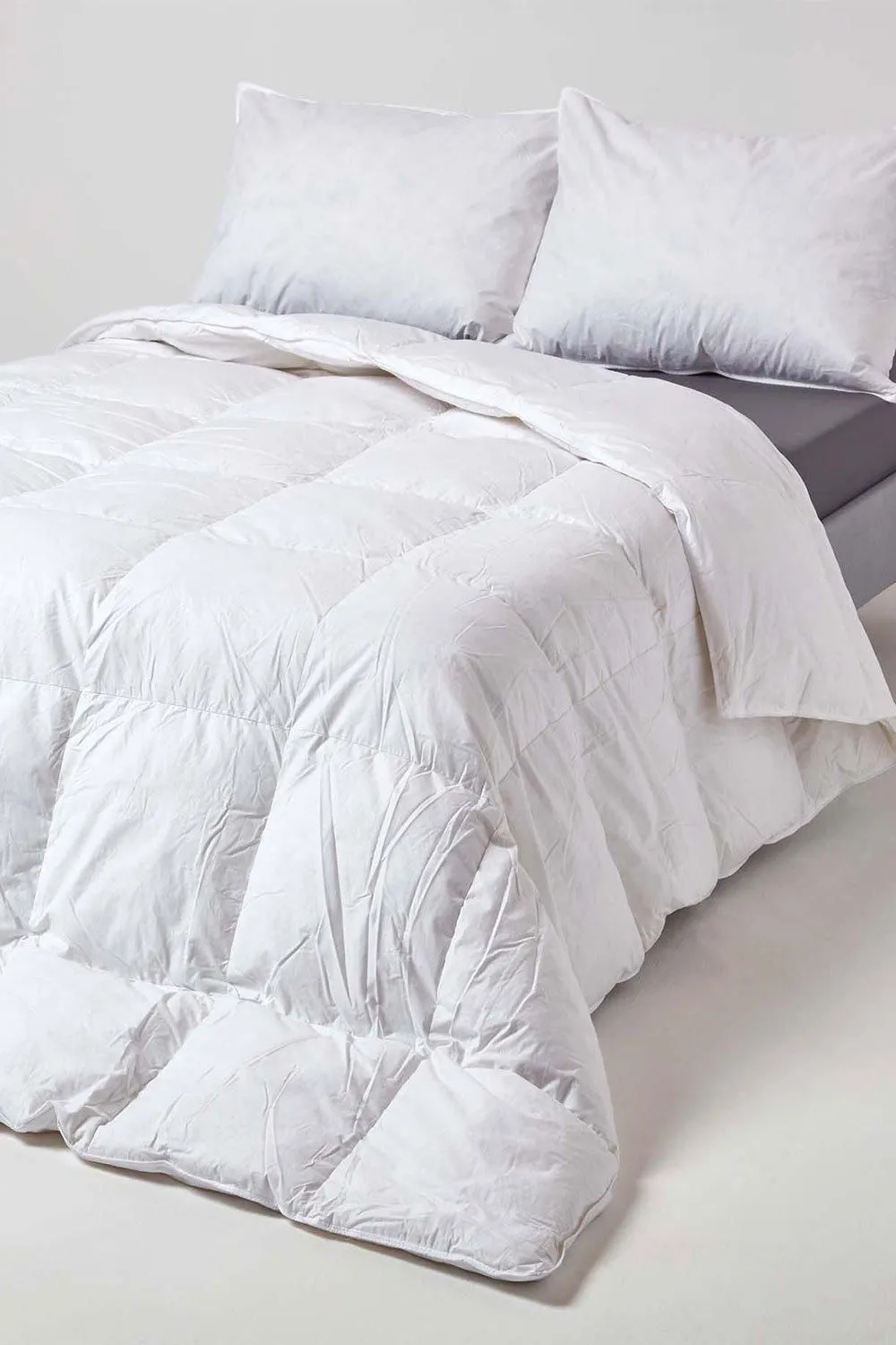 Homescapes Goose Feather & Down All Seasons Duvet in White