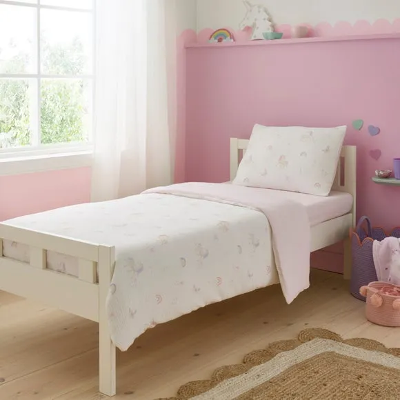 Unicorn Cotton Muslin Quilt Cover & Pillowcase Set