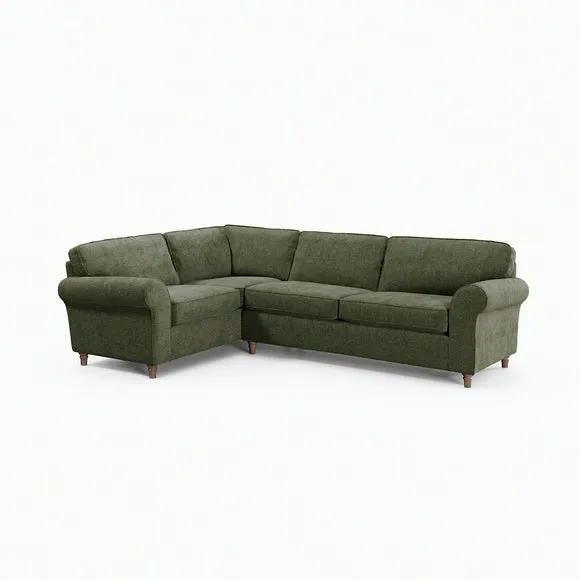 Flori Chenille Soft Texture Corner Sofa 6