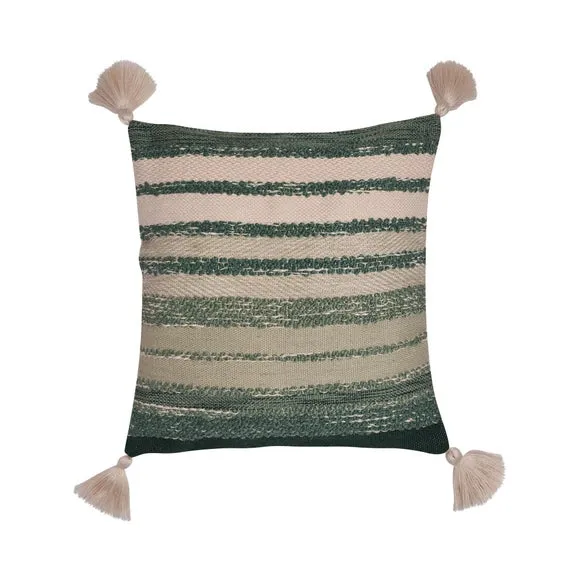 Grayson Outdoor Striped Square Filled Cushion 3