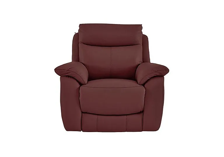 Echo Leather Armchair - BV Deep Red