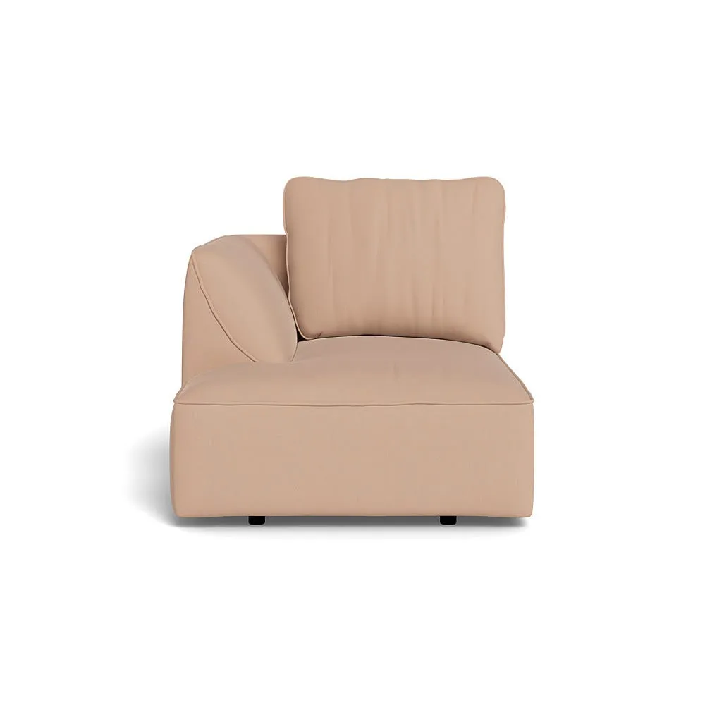 Heal's Morven Left Hand Facing Chaise Unit Capelo Linen-Cotton Rosedale 1