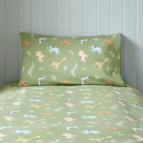Safari Adventure Organic Cotton Duvet Cover and Pillowcase Set 4