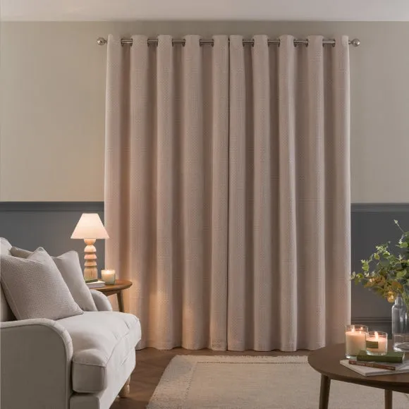 Alayna Chenille Eyelet Curtains (Blackout Available) 4